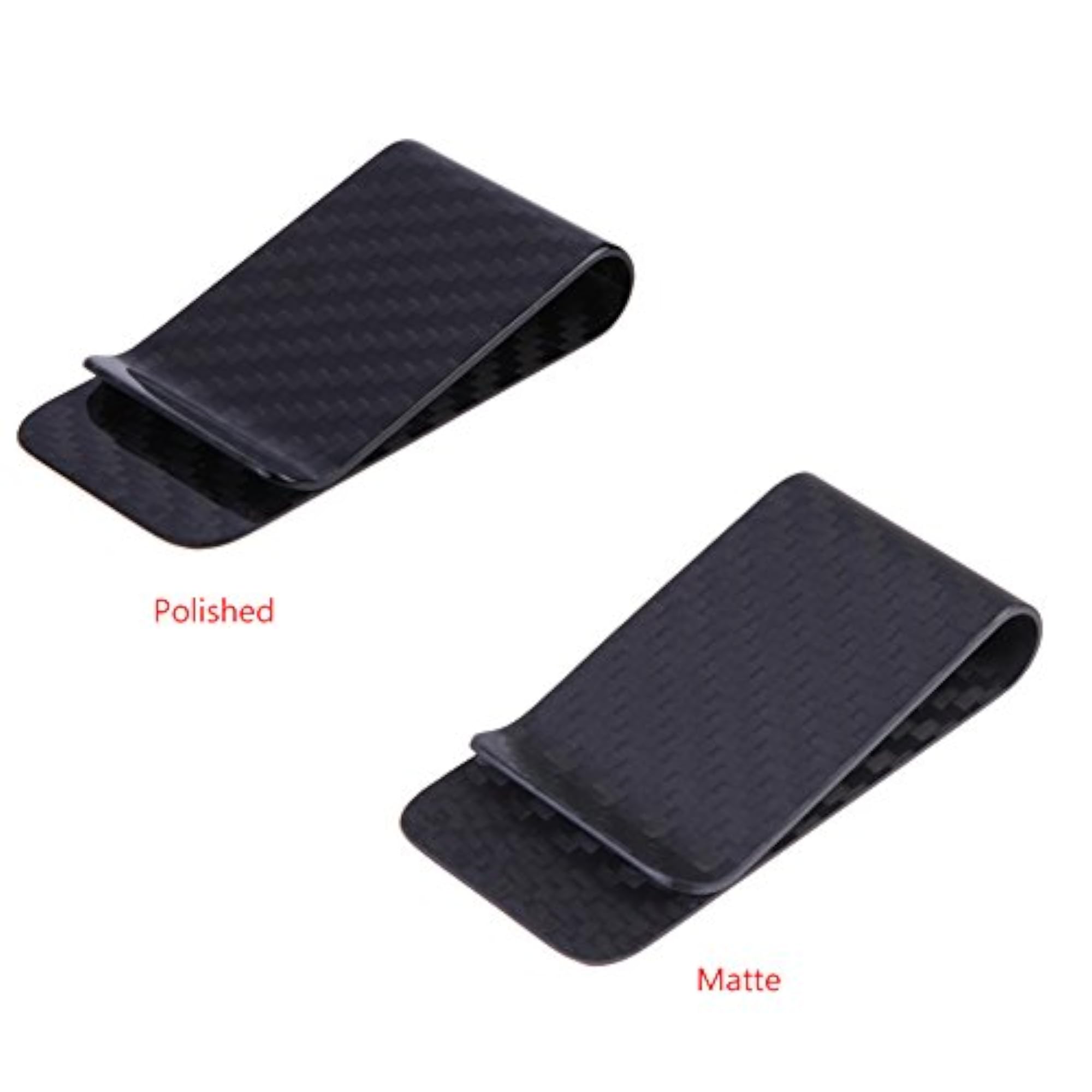 Real Carbon Fiber Money Clip, Business Card Holder